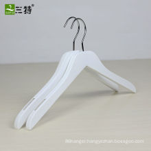 grade A lotus solid white wooden hanger with teeth